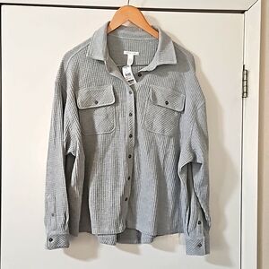 NWT, Tillys Full Tilt oversized button down top sz xxs